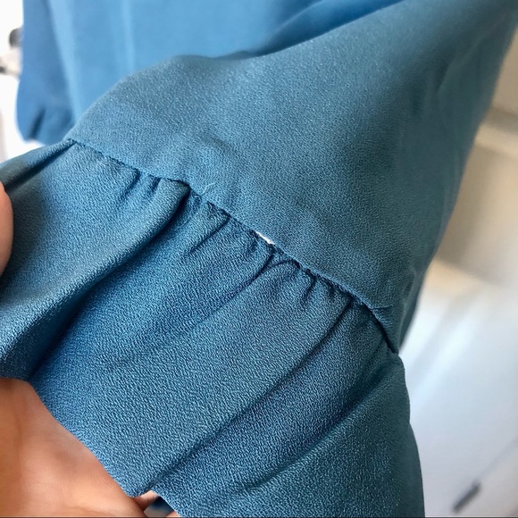 NWT Blue Blouse with Buttons - Picture 6 of 10